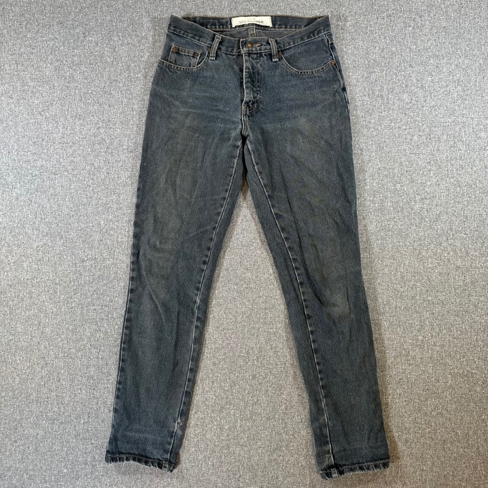 Lee Cooper Famous Basics Mens Jeans Straight Leg‎ Dark Wash Black Denim 30x31